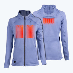 Mobile Warming Women's Element Mid-Layer Full Zip Heated Hoodie