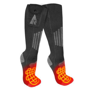 ActionHeat 3.7V Cotton Rechargeable Heated Socks 2.0 with Remote