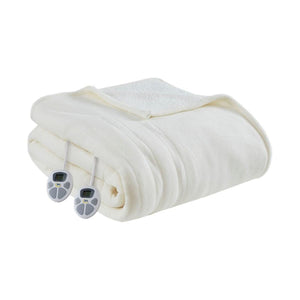 Serta Heated Fleece to Sherpa Blanket - Full / Queen