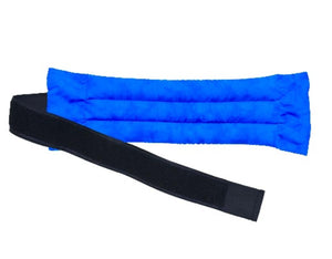 Blue segmented herbal pack by Nature Creation with a black strap featuring hook-and-loop closure.
