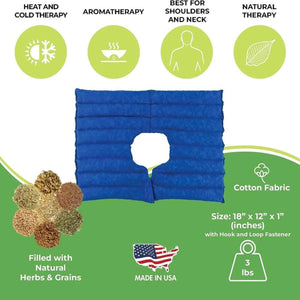 Nature Creation Microwavable Herbal Heating Pad for Upper Body