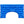 Blue quilted shoulder wrap by Nature Creation with an arched cutout.