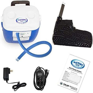 Polar Products Active Ice 3.0 Cold Therapy Ice Machine System with 16 Quart Cooler, Strong Cryotherapy Pain Relief Treatment - Front