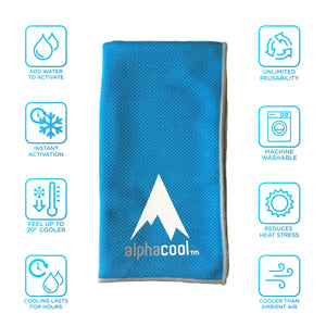 AlphaCool Mesh Instant Cooling Towel (2-Pack)