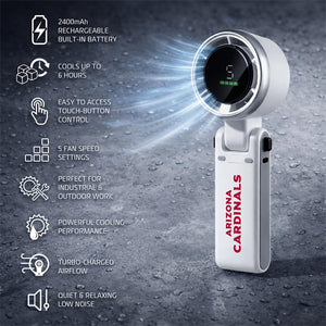 AlphaCool Arizona Cardinals Rechargeable Handheld Fan