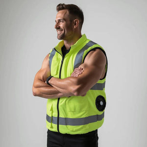 Polar Quest Hi-Vis Yellow Fan Cooling Vest