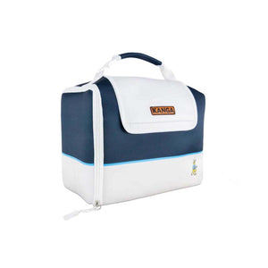Kanga Coolers Malibu Kase Mate Standard 12 Pack Cooler - White/Navy