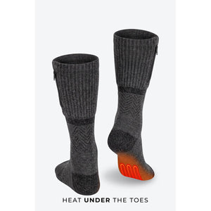 Mobile Warming Unisex 3.7V Wool Crew Heated Socks