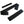 Black ribbed elastic shoulder support bands from Onyx Cool, featuring hook-and-loop fasteners.