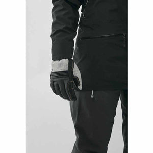 Hestra Unisex Couloir 5-Finger Ski Gloves (Black/White, 10)