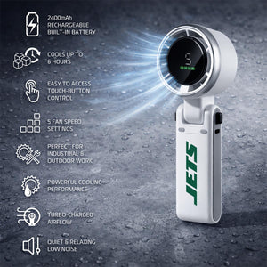 AlphaCool New York Jets Rechargeable Handheld Fan