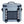 Grey portable cooler bag by Polar Bear Coolers, with a top handle, zippered lid, and front mesh pocket with side attachment straps.
