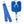 Blue U-shaped cold therapy pad by Polar Products, measuring 10.5x11.5 inches, with a 3x44 inch blue elastic belt.