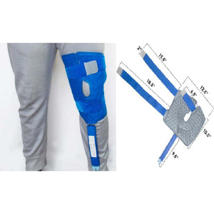 Polar Products Active Ice 3.0 Double Knee and Joint Pad Cold Therapy System with Programmable Digital Timer, 9 Quart Cooling Reservoir