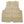 Tan cooling vest by Polar Products with quilted panels and a full front zipper, displayed flat.