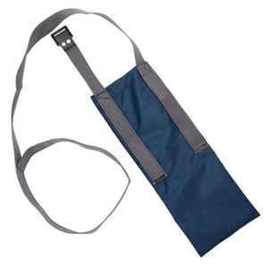 Navy blue Phase Change Pack In Sleeve by Polar Products with grey webbing straps and a black buckle.