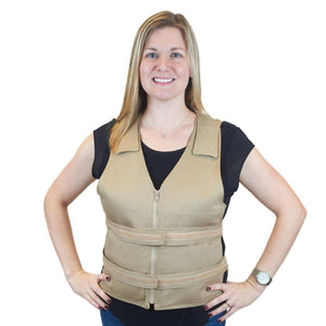 Polar Products Cool58 Phase Change Adjustable Front Zipper Cooling Vest for Size M/L - Front