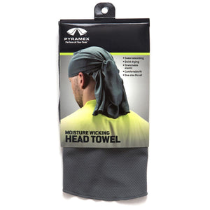 Pyramex Safety Skull Cap with Ties - Gray
