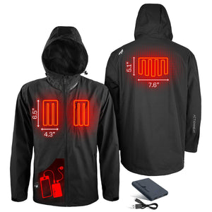 ActionHeat 5V Men's Waterproof Heated Rain Jacket