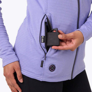 Mobile Warming Women's Element Mid-Layer Full Zip Heated Hoodie