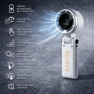 AlphaCool New Orleans Saints Rechargeable Handheld Fan