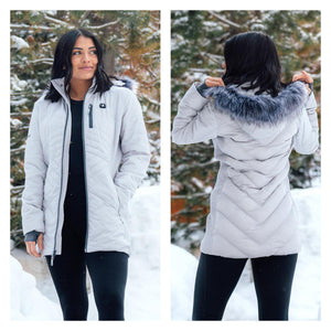 ActionHeat Buffalo Bills 5V Women's Long Puffer Battery Heated Jacket