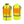 Radians Class 2 Reversible Heated Vest - Hi-Vis Green - Front