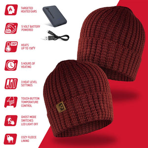 Gerbing 5V Battery Heated Waffle Knit Hat