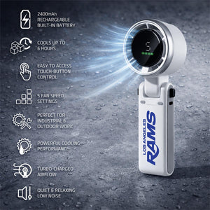 AlphaCool Los Angeles Rams Rechargeable Handheld Fan