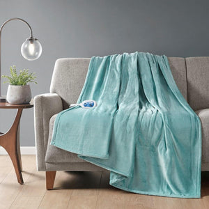 Beautyrest Heated Plush Throw - 60"Wx70"L