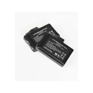 Two black rectangular battery packs by Seirus, with white text and logos, slightly overlapping.