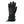 Black heated glove by Seirus, featuring a textured leather palm, fabric cuff with zipper, and adjustable wrist strap.