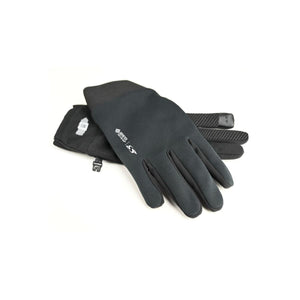 Black men's gloves by Seirus featuring GORE-TEX INFINIUM and S logos, with textured palms.