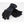 Women's Heatwave Crest Gloves by Seirus in black and dark grey with adjustable wrist straps and textured palms.