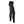 Black full-length leggings by Seirus with textured horizontal stripe panels on the outer sides, shown from a side view.