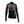 Women's black long sleeve 1/4 zip mock top by Seirus with a rose gold geometric pattern on the chest, sleeves, and sides, featuring thumbholes.