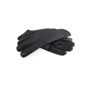 Black women's all-weather gloves by Seirus, featuring textured palms, a touchscreen finger, and a subtle brand logo.