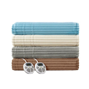 Serta Heated Corded Plush Blanket - Queen