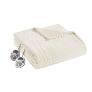 Serta Heated Corded Plush Blanket - Queen