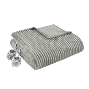 Serta Heated Corded Plush Blanket - Queen