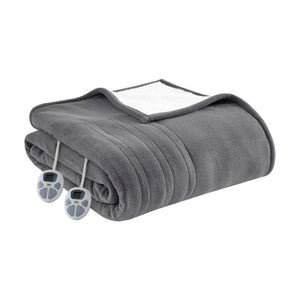 Serta Heated Fleece to Sherpa Blanket - Full / Queen