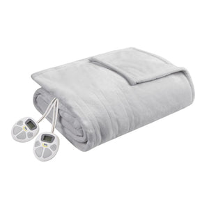 Serta Heated Plush Blanket - Queen