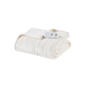 Serta Heated Plush Throw - 50"Wx60"L