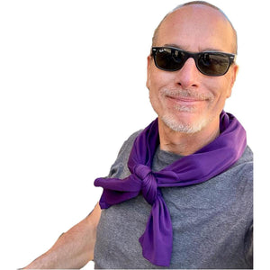 Nano-Ice Cooling Necklace + Scarf | 2+ Hours of Cooling Relief - Purple