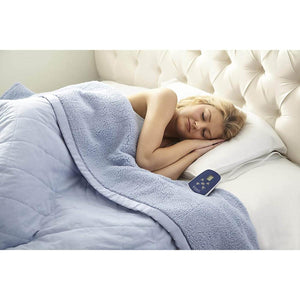 Shavel Micro Flannel Electric Heated Sherpa Blanket - King