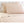 Twin Micro Flannel light beige sheet set by Shavel with two stacked pillowcases and a flat sheet.