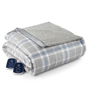 Shavel Micro Flannel The Modern Reverse to Sherpa Electric Heated Blanket - King