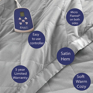 Shavel Micro Flannel The Original 7 Layers of Warmth Electric Blanket - King/Buffalo Check Red