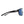 Matte black frame sunglasses with blue mirror lenses by Smith Optics, featuring the brand logo on the temple in a side view.