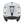 Matte white Descend ski helmet by Smith Optics, with Mips technology, a Koroyd logo, black goggle clip, and rear dial, back view.